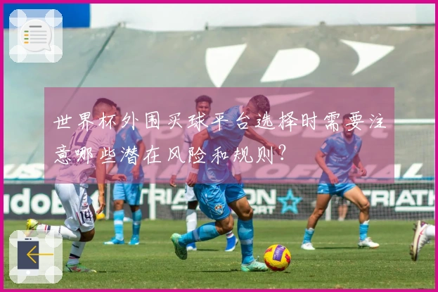 世界杯外围买球平台选择时需要注意哪些潜在风险和规则？
