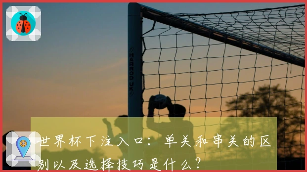 世界杯下注入口：单关和串关的区别以及选择技巧是什么？